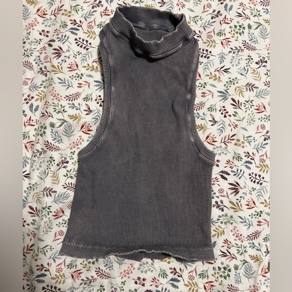 FP Movement by Free People Charcoal Sleeveless Top